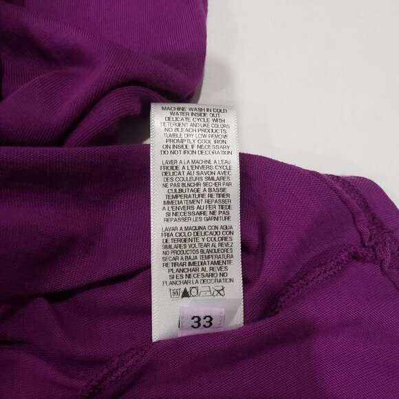 Juicy Couture Basic Short Sleeves Purple Top Size Medium - Picture 6 of 10